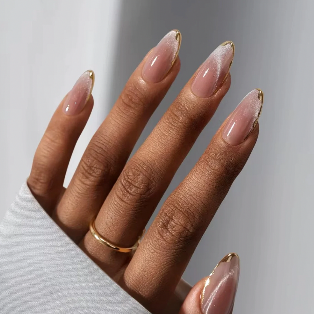 Nude Cat Eye and Gold Almond