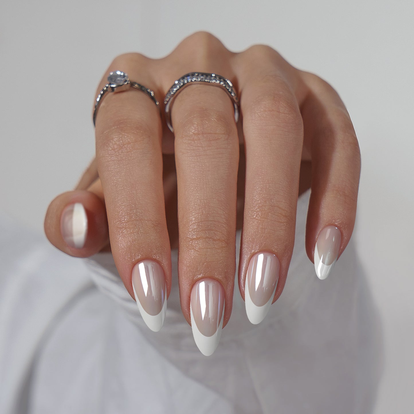 White Chrome French Almond