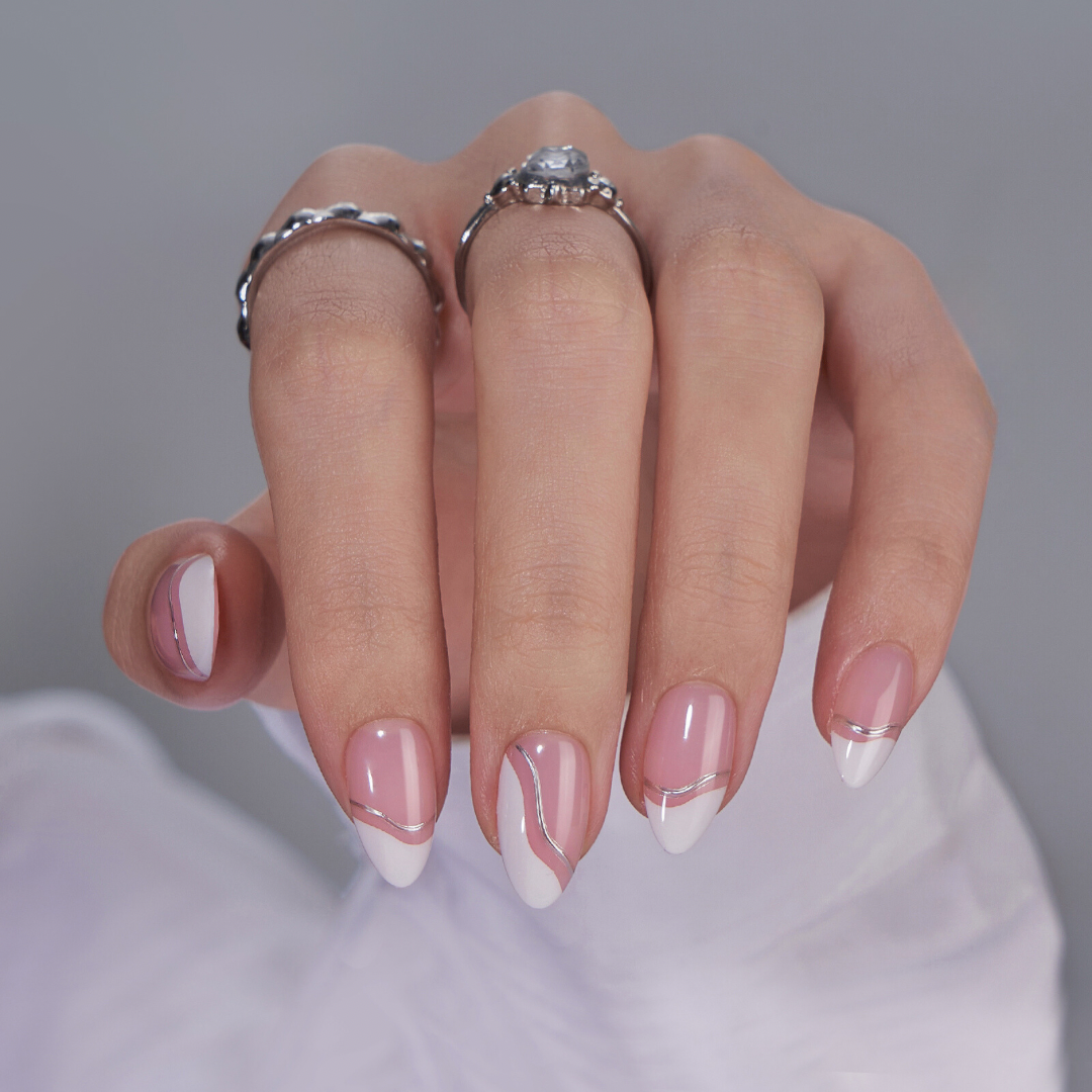 White and Silver Almond