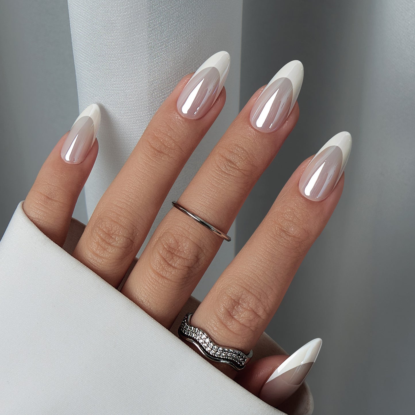 White Chrome French Almond